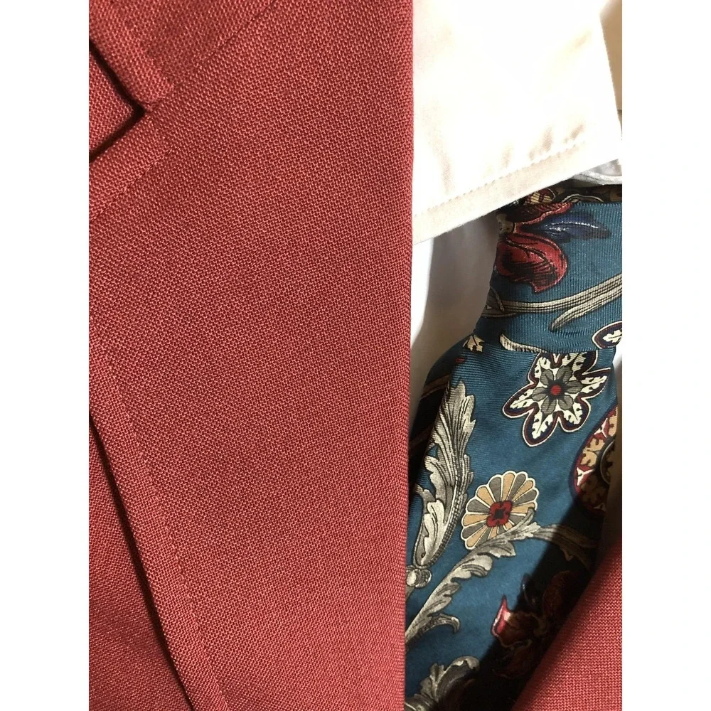 Hart Schaffner Marx Blazer Mens 40 Red Jack Nicklaus Golden Bear Golf Sport Coat